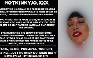 Anal, bears, prolapse, yoghurt, fisting singular Hotkinkyjo washed