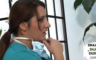 CFNM babes butterfly tiny black dick at the dentist