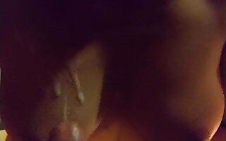 MILF gives a blowjob in a difficulty sauna together with gets a BIG Load