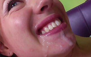 Chase Jordan Blonde Teen MILF Sucks together with Fucks Cock